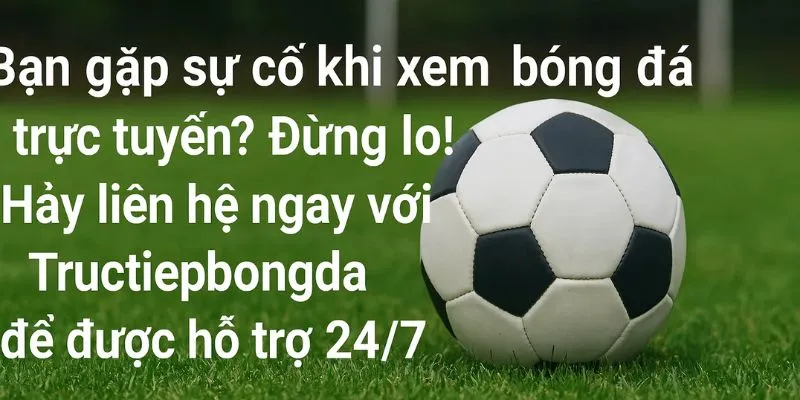 Bạn gặp sự cố khi xem bóng đá trực tuyến? Đừng lo! Hãy Liên hệ tructiepbongda để được hỗ trợ 24/7